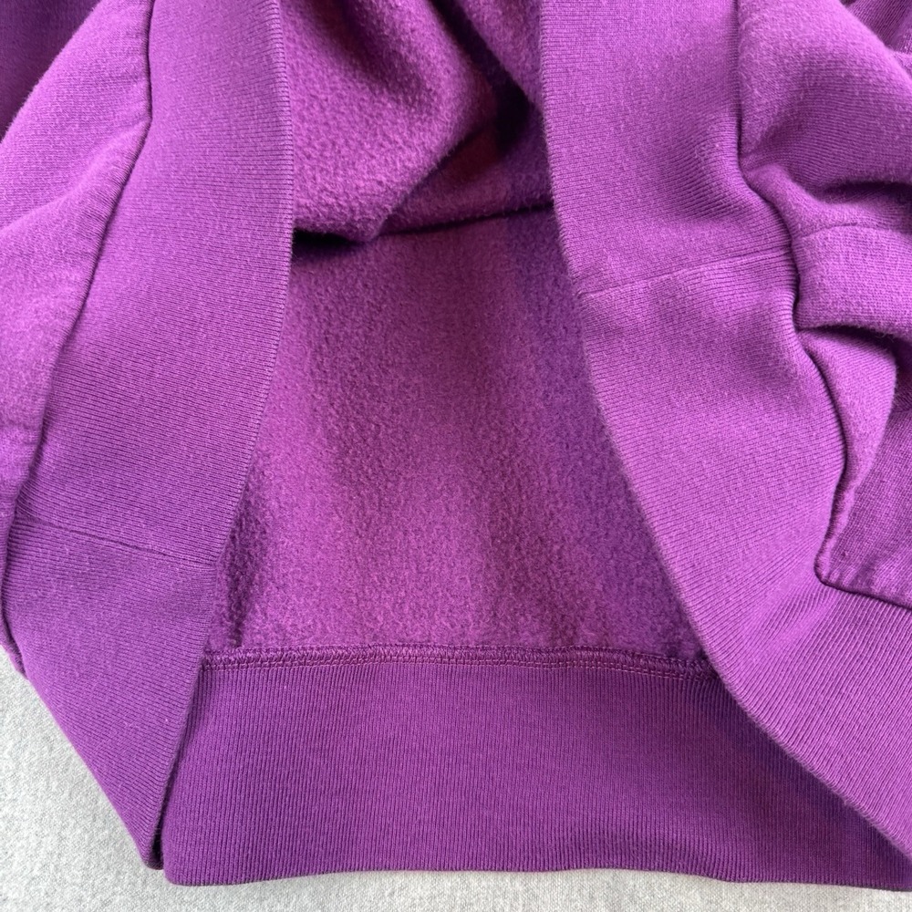 Pink Victorias Secret Fleece Lined Sweater Womens XL Violet Flower Sleeves - Picture 13 of 16